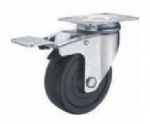 Rubber Caster with Brake