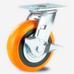 PU Caster with Side Brake