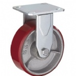 Rigid cast iron PU Caster