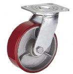 Swivel cast iron PU Caster