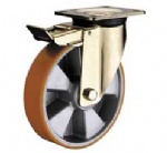 Brake Aluminium core PU Caster