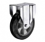 Aluminium core Rubber Caster Rigid