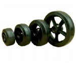 4-8” rubber cast iron wheel