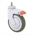 medical caster with brake