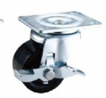 Side brake business machine caster