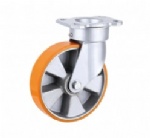 kingpinless PU castor