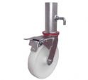 Twin castor PU cast iron