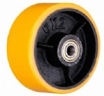 PU cast iron wheel
