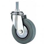 Light duty grey rubber caster