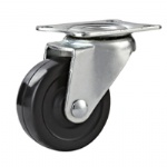 Light duty rubber caster