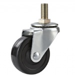 Light duty rubber caster