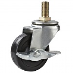 Light duty rubber caster