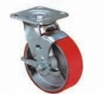 Cast iron PU Castor Brake