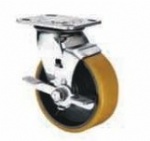 Cast iron PU Castor Brake