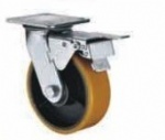 Cast iron PU Castor Brake
